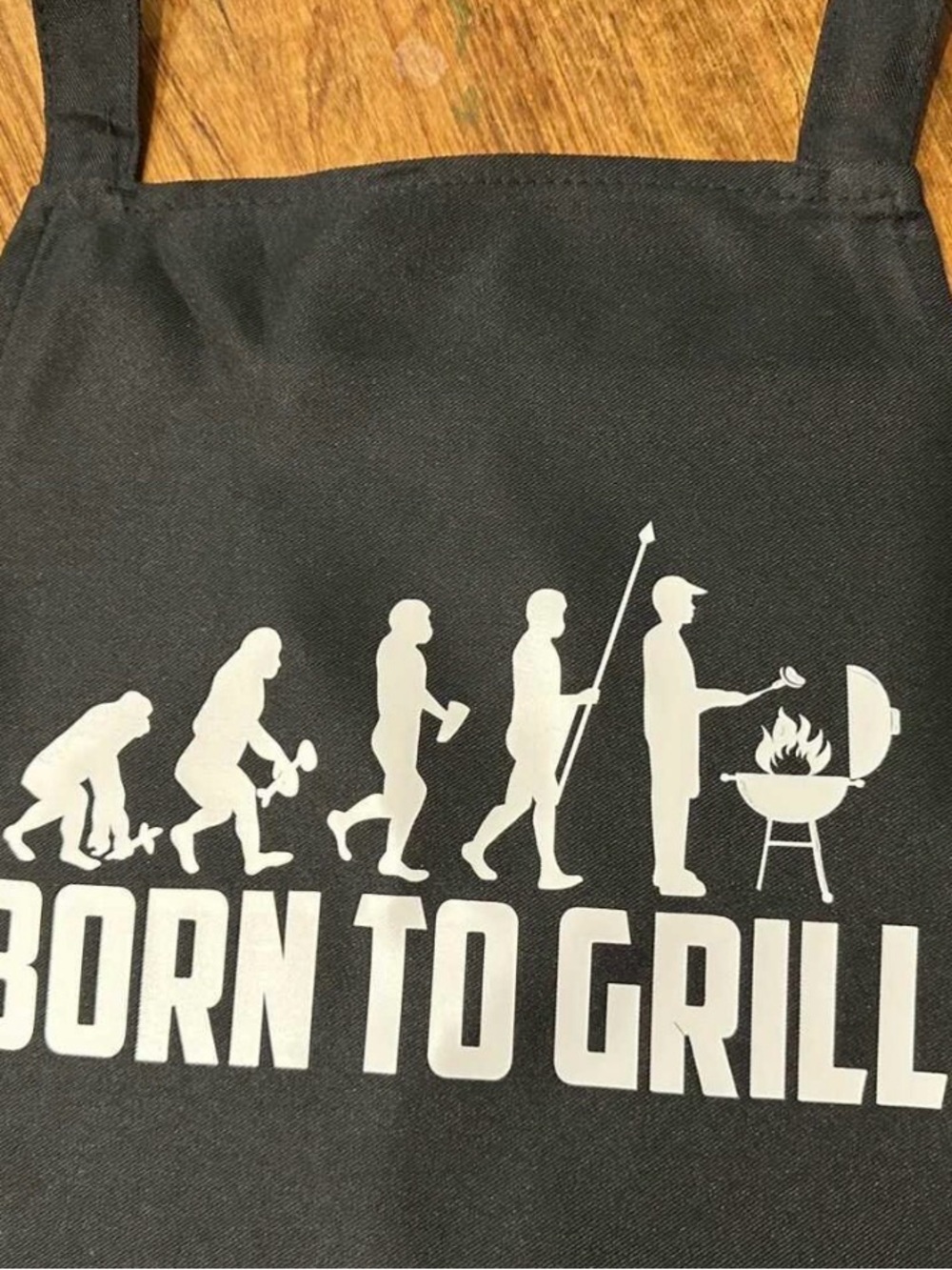 Men’s Black 'Born to Grill' Graphic Toiletry Tote